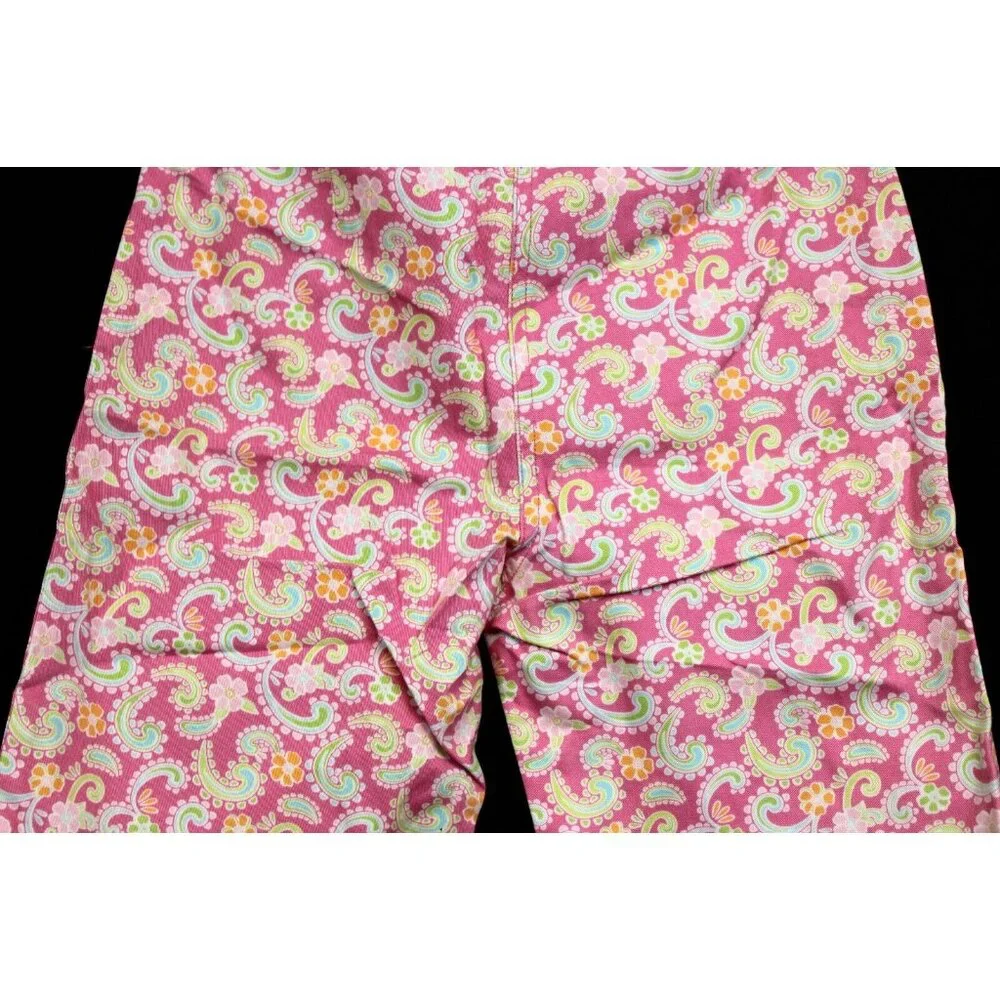 NWT 2006 Gymboree Palm Springs Pink Paisley Bermuda Shorts Flowers sz 7